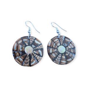 Vintage Abalone Shell Drop Earrings